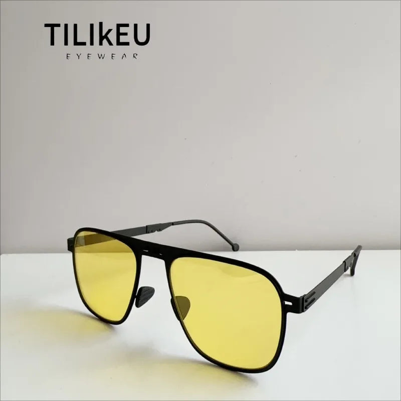Sunglasses Polarized Pilot Style Foldable Steel Frame UV400 Protection for Driving and Fishing Summer 2026