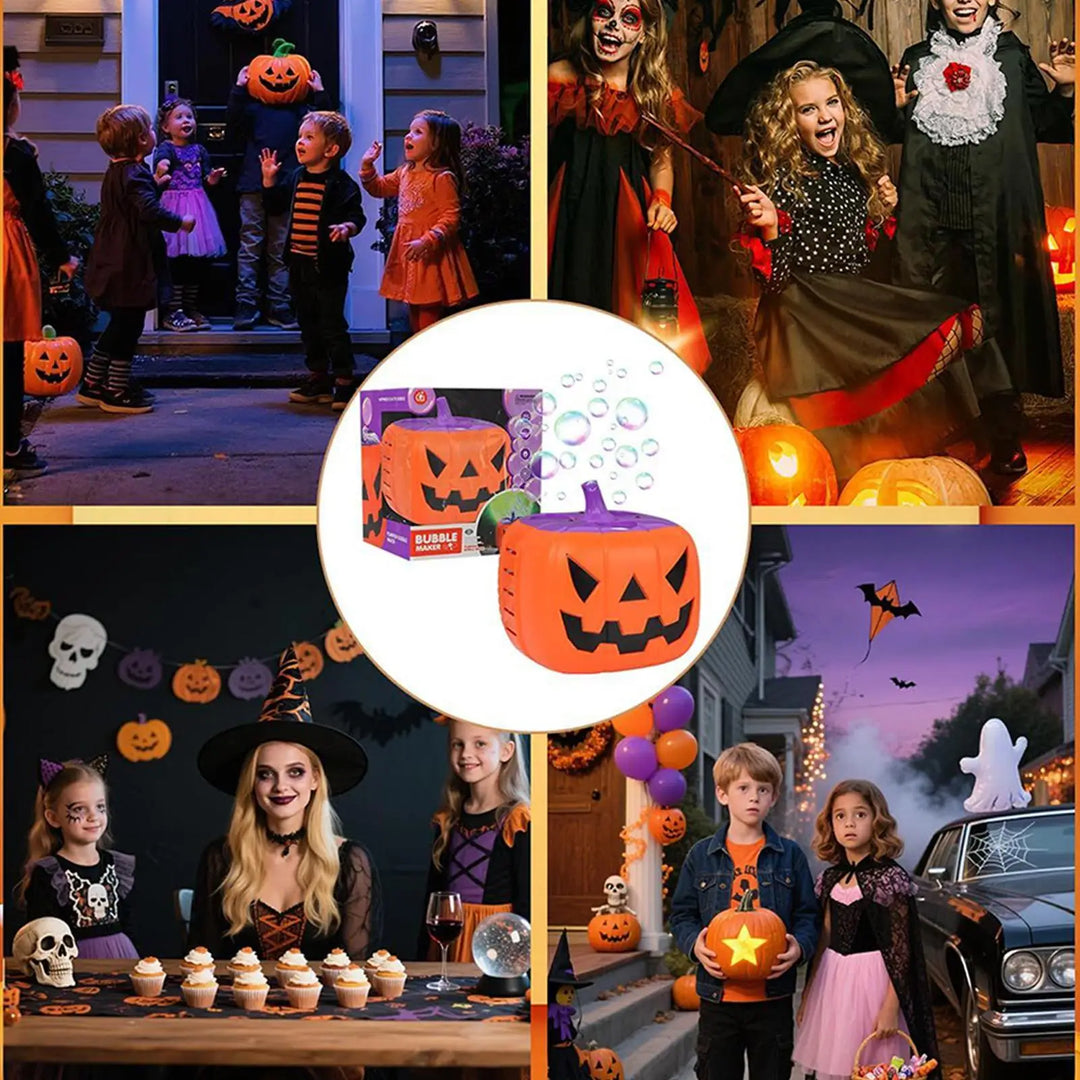 Pumpkin Bubble Machine Halloween 2025 With Lights Sound