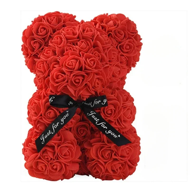 Eternal Rose Bear With LED Lights Gift Decor 2026 Mother Day Valentine Day Trend Gift Ready