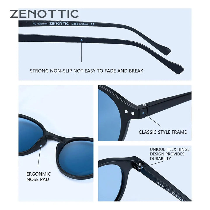 Polarized Sunglasses Round Retro Unisex Eyewear Summer 2026 Trend UV400 Protection