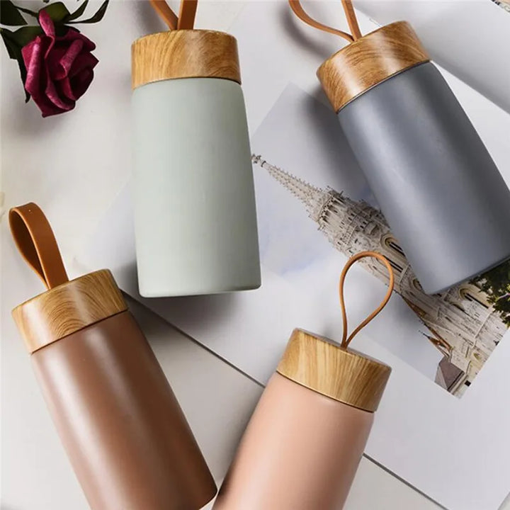 260ml Insulated Coffee Mug - 304 Stainless Steel Travel Tumbler, Portable Thermal Flask for Hot Drinks, Mini Water Bottle