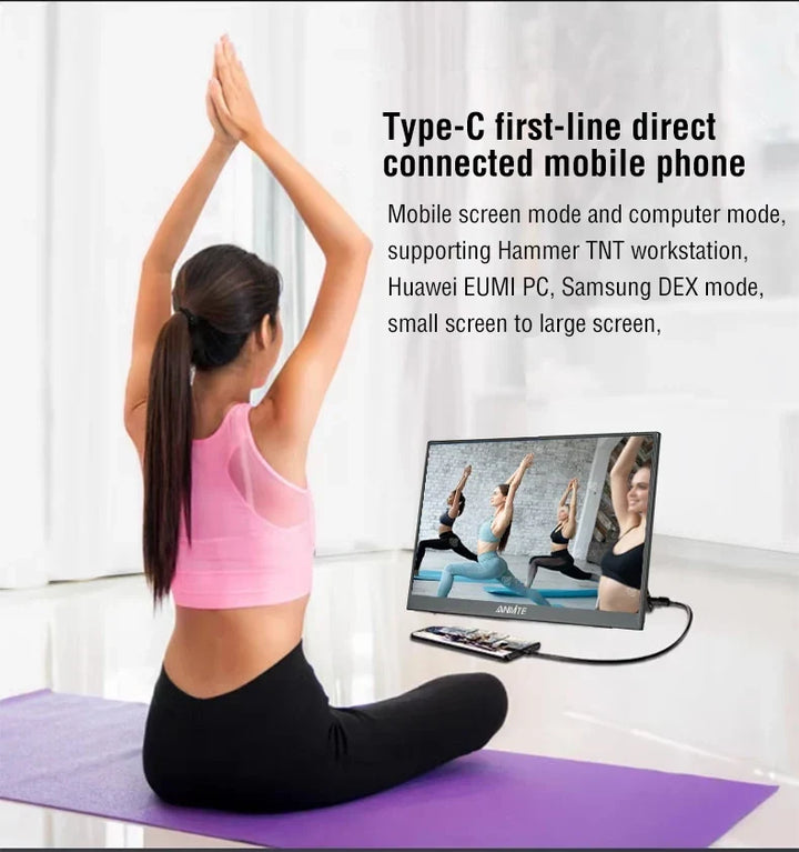 Portable 15.6 Inch Touch Monitor 1080p HDR Gaming On The Go