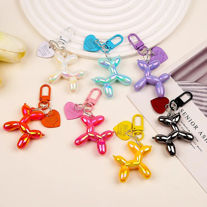 Balloon Dog Keychain Resin Cute Bag Pendant Fall 2025 Gift
