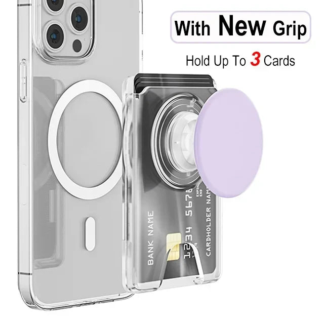 Magnetic Wallet With Expanding Grip For Phones Universal Card Holder Case Anti Scratch And Dustproof Back To School 2026