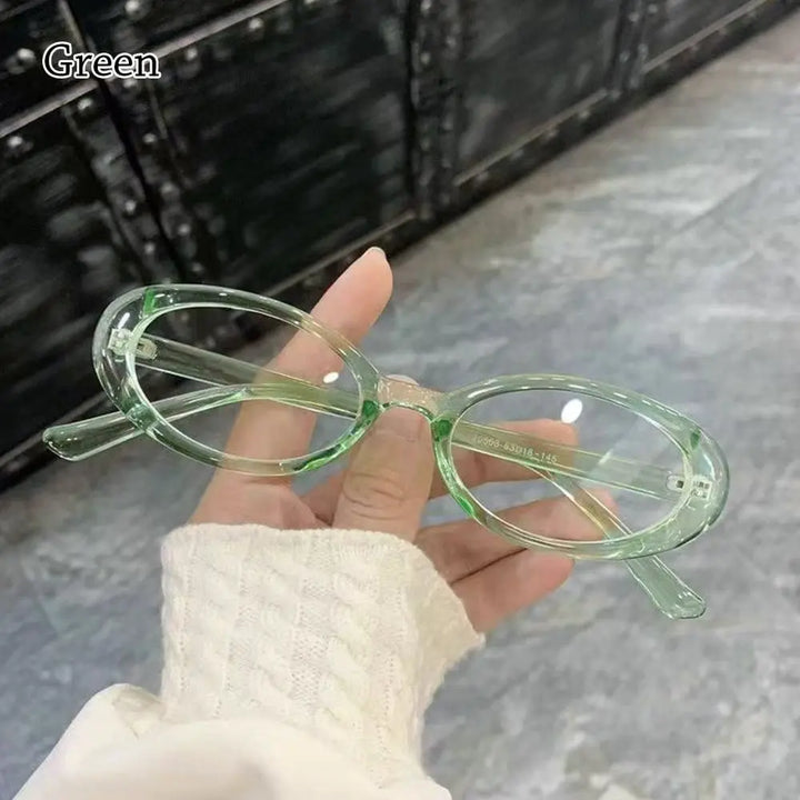 Blue Light Glasses Y2K Retro Oval Frame Eyeglasses For Reading And Computer Use, TikTok Viral 2026