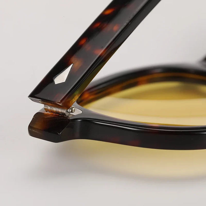 Polarized Sunglasses Vintage Round Acetate Frame Summer 2026 Driving Glare Reduction Gift Idea