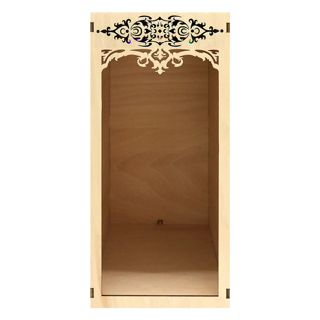 DIY Book Nook Shelf Insert Kits - Wooden Miniature Dollhouse Bookend Home Decoration