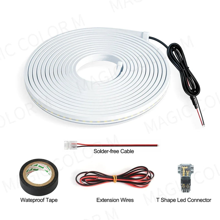 5M Car Interior LED Ambient Light Strip 12V – Flexible Waterproof Atmosphere Lamp Tesla 3 Y S X 2026