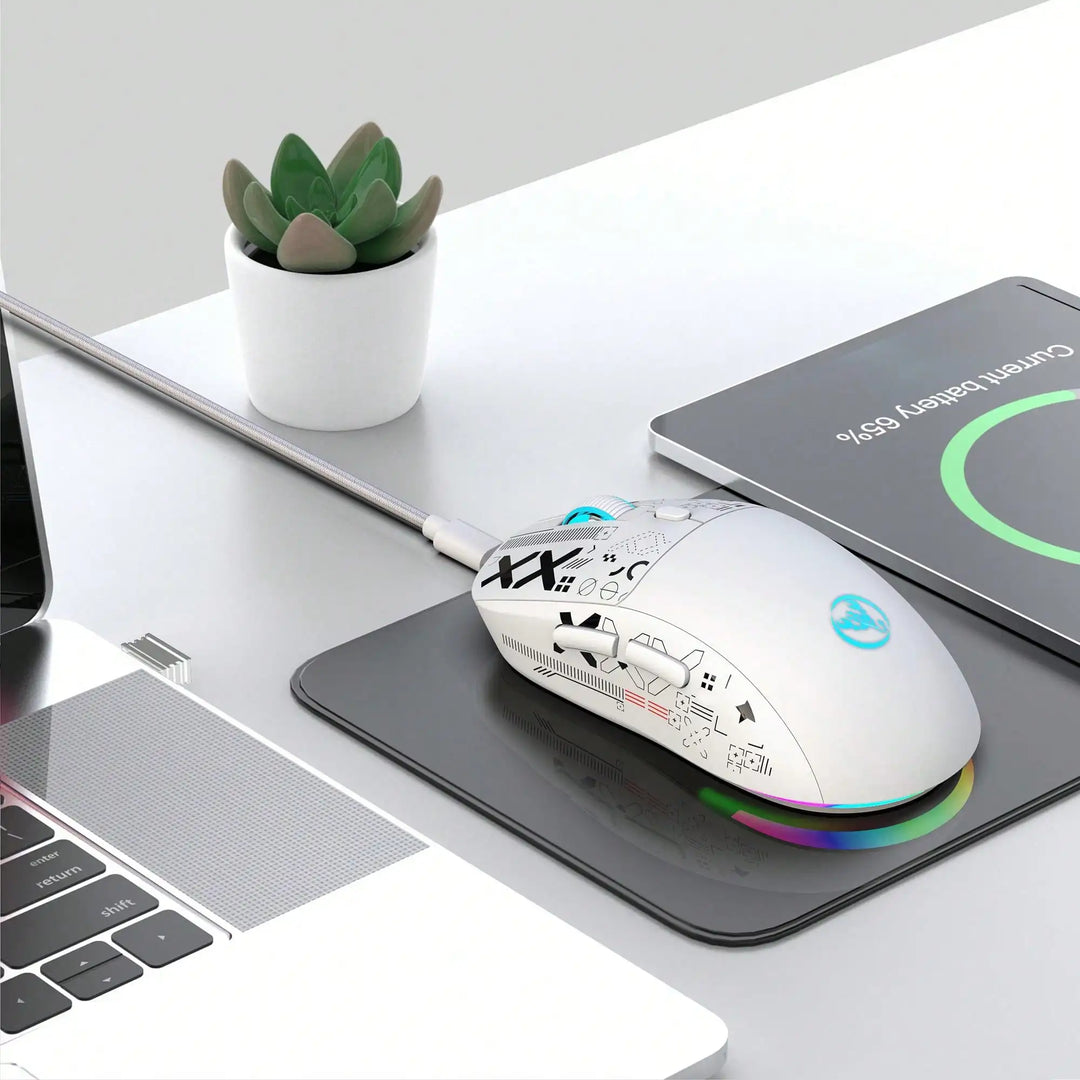 Gaming Mouse Wireless RGB 4000 DPI Rechargeable 650mAh