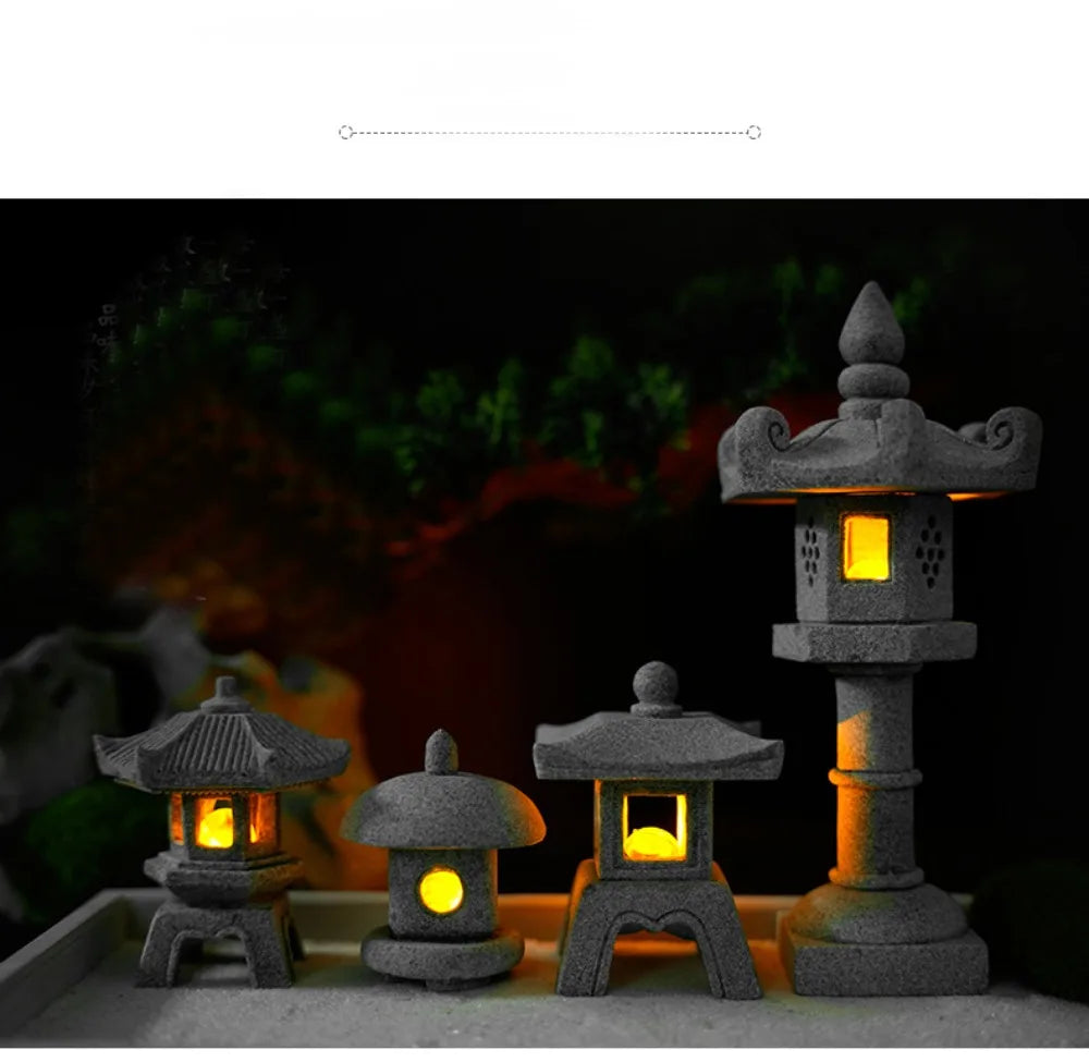 Pagoda Lantern Garden Statue Zen Yard Light Miniature Lamp for Micro Landscape Decor Fall 2026 Trend