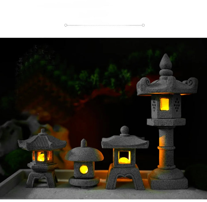 Pagoda Lantern Garden Statue Zen Yard Light Miniature Lamp for Micro Landscape Decor Fall 2026 Trend