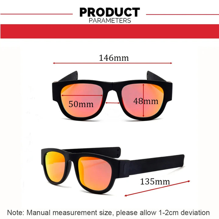 Polarized Foldable Sports Sunglasses - Active Eyewear For Driving And Cycling, Summer Travel 2026
