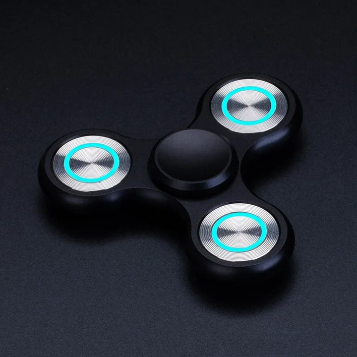 Fidget Spinner Luminous Metal Triangle EDC Desk Focus Toy