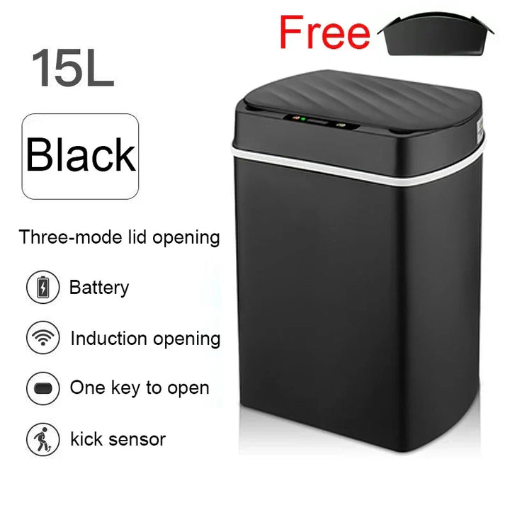 Smart Sensor Trash Can Rectangular Kitchen Bathroom