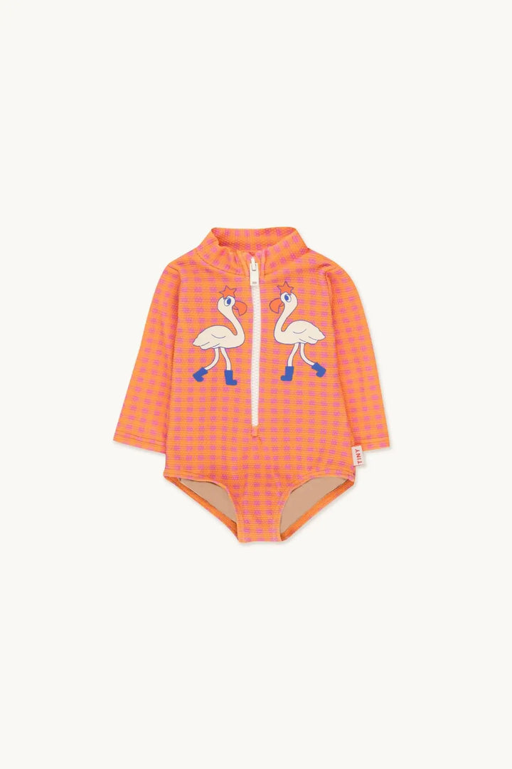 Lightweight unisex one-piece swimsuit - casual cut, nylon, beach &amp; pool wear for kids