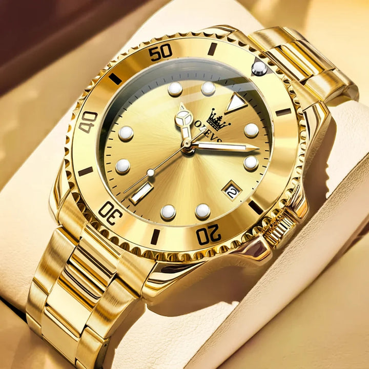 Quartz Watch Stainless Steel Date Classic Dress Watch Gift