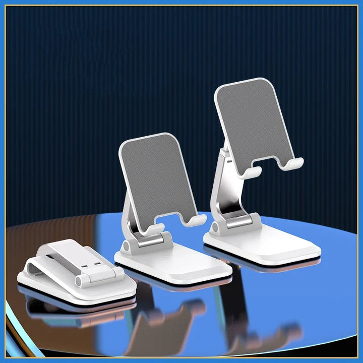 Foldable Aluminum Mobile Phone &amp; Tablet Stand - Ergonomic Desk Holder for iPad, iPhone, Adnroid Accessories