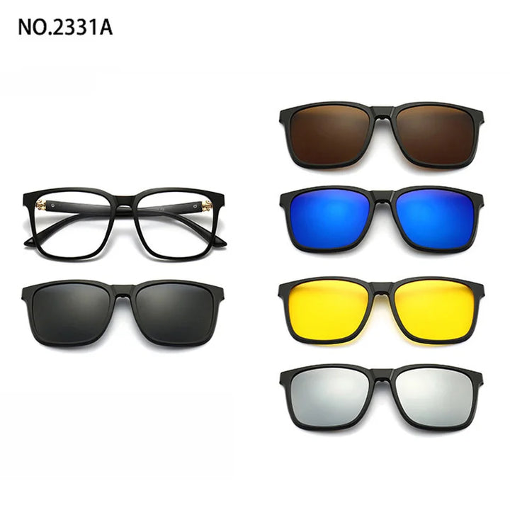 Magnetic Clip Sunglasses Interchangeable Lens Set 5 Lenses Polarized Prescription Ready Summer 2026 Gift