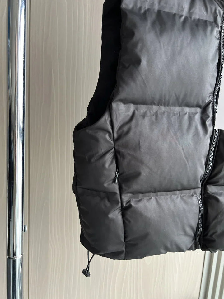Insulating Women’s Puffer Vest - Oversized Quilted Cotton