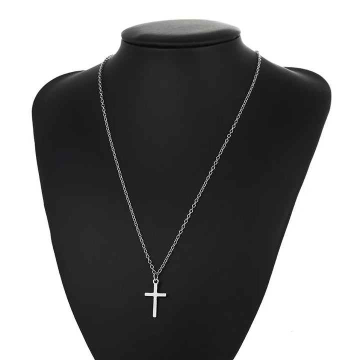 Cross Necklace Pendant Jewelry Unisex Long Chain Christian Charm Gift Idea Summer 2026 Trend
