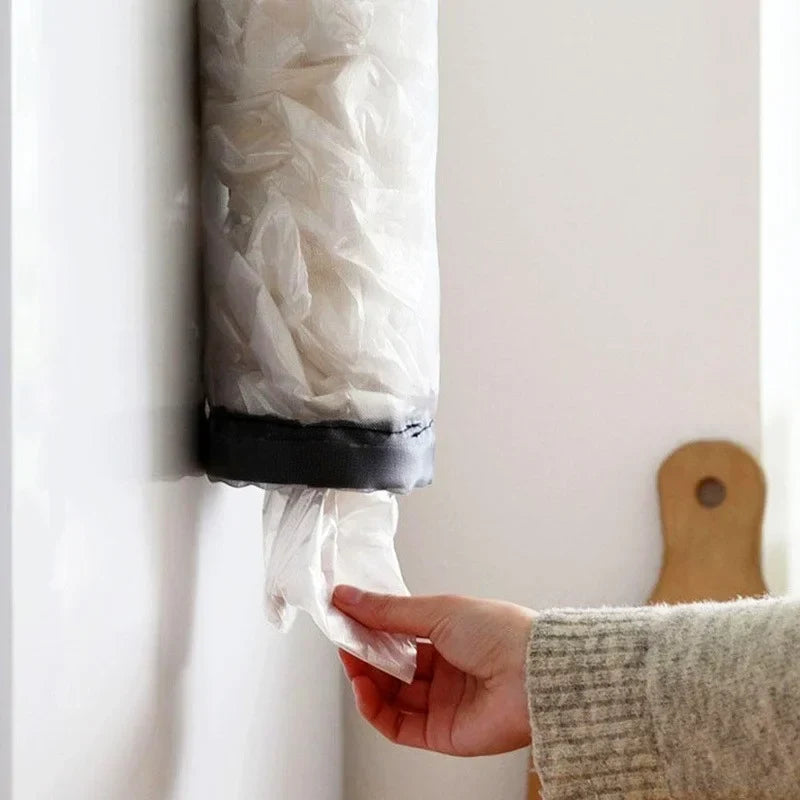 Wall-Mounted Home Organizers for Grocery Bags - Plastic Bag Dispenser &amp; Kitchen Organizer
