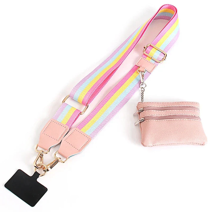 Phone Lanyard With Zipper Pocket And Storage Bag – Adjustable Wide Nylon Straps For Hands-Free Travel 2026