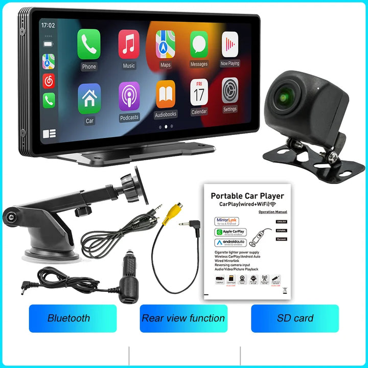 CarPlay Wireless Head Unit 10.26 Inch IPS HD Car Stereo With Rear View Camera Android Auto Fall 2025