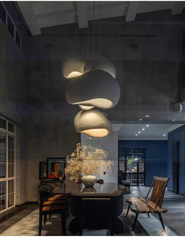 Japandi Pendant Ceiling Lamps Nordic Wabi Sabi LED Dining Room