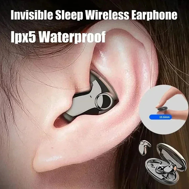 Invisible Sleep Wireless Earphone TWS Bluetooth 5.3 Headphones IPX5 Waterproof Sports Earbuds