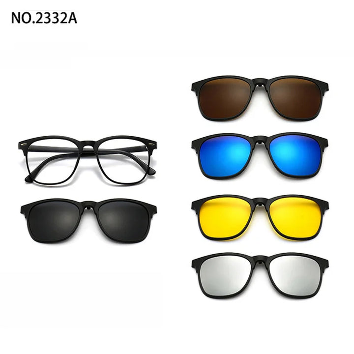 Magnetic Clip Sunglasses Interchangeable Lens Set 5 Lenses Polarized Prescription Ready Summer 2026 Gift