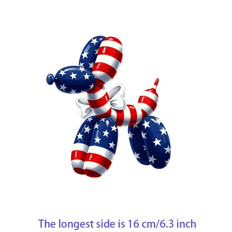 Iron On Patches USA Flag Bald Eagle Heat Transfer Set Patriotic 4th Of July DIY Clothing Decor 2026