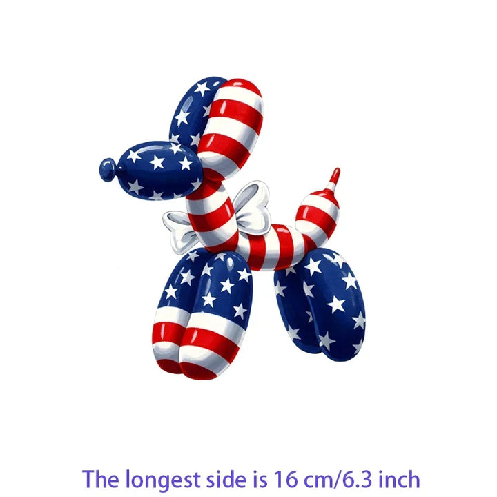 Iron On Patches USA Flag Bald Eagle Heat Transfer Set Patriotic 4th Of July DIY Clothing Decor 2026
