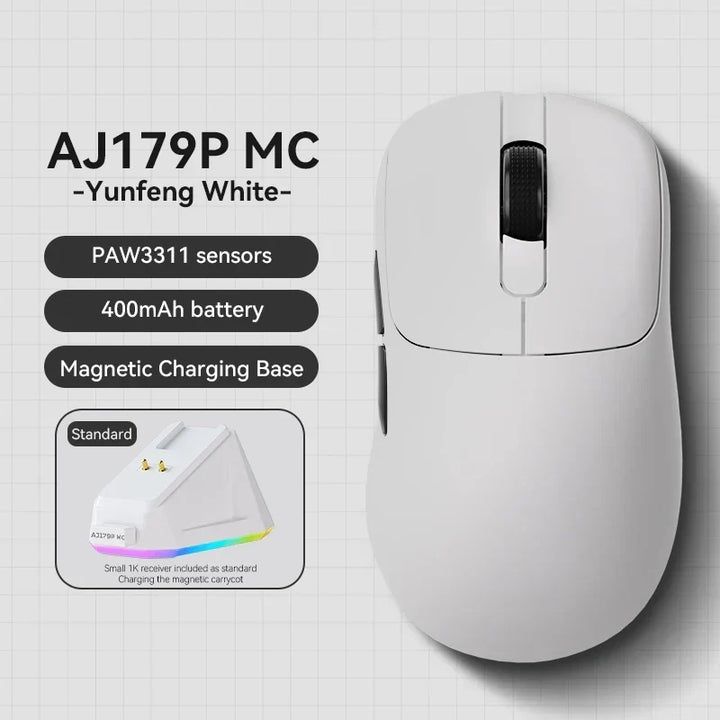 Gaming Mouse Magnetic Charging Ergonomic Lightweight Wireless