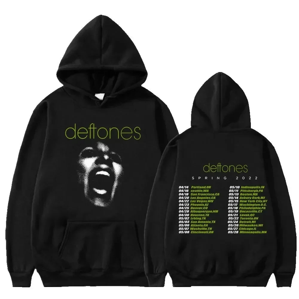 Oversized Unisex Hoodie - Retro Punk, Polyester, Street