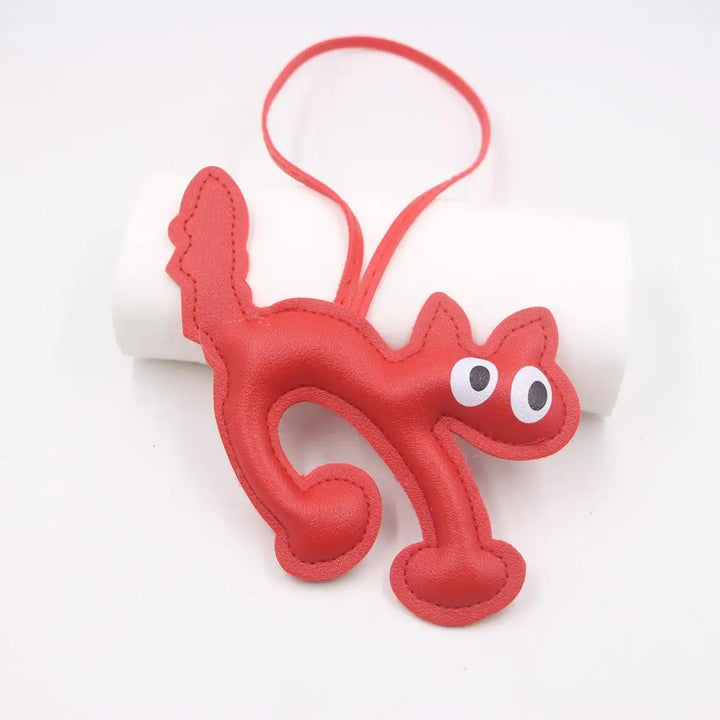 Bear Keychain PU Leather Mini Bag Charm Cute Gift Accessory