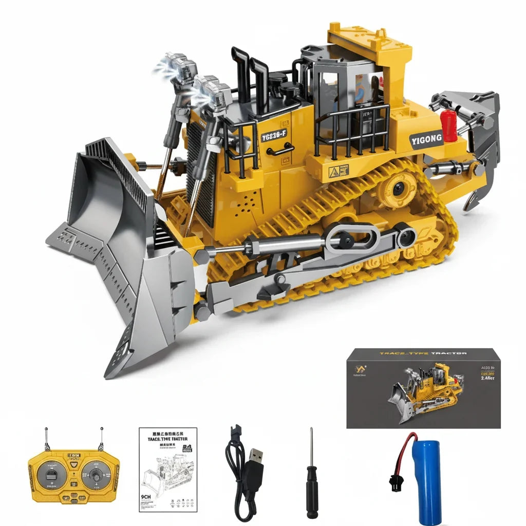 Remote Control Excavator Toy 4x4 Durable Alloy Construction Vehicle TikTok Viral Fall 2025 Kids Gift