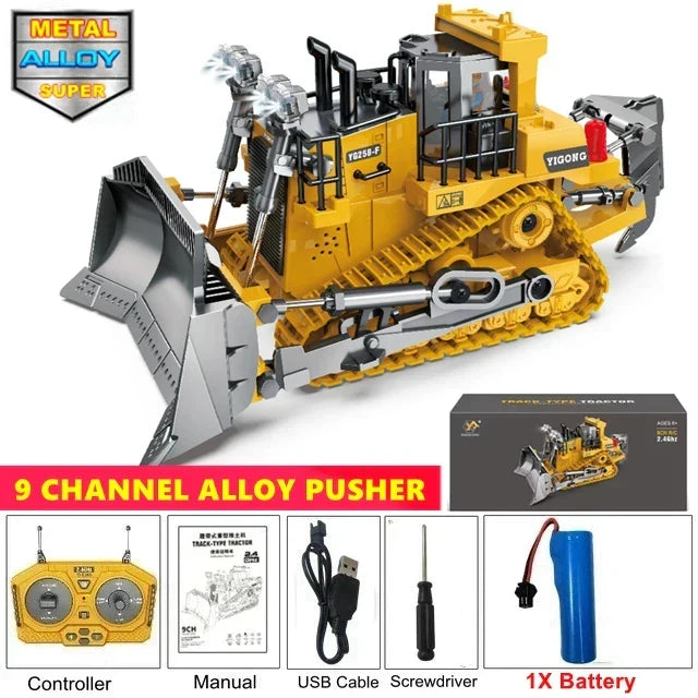 Remote Control Excavator Toy 4WD Construction Vehicle Battery Included Kids Gift Fall 2025