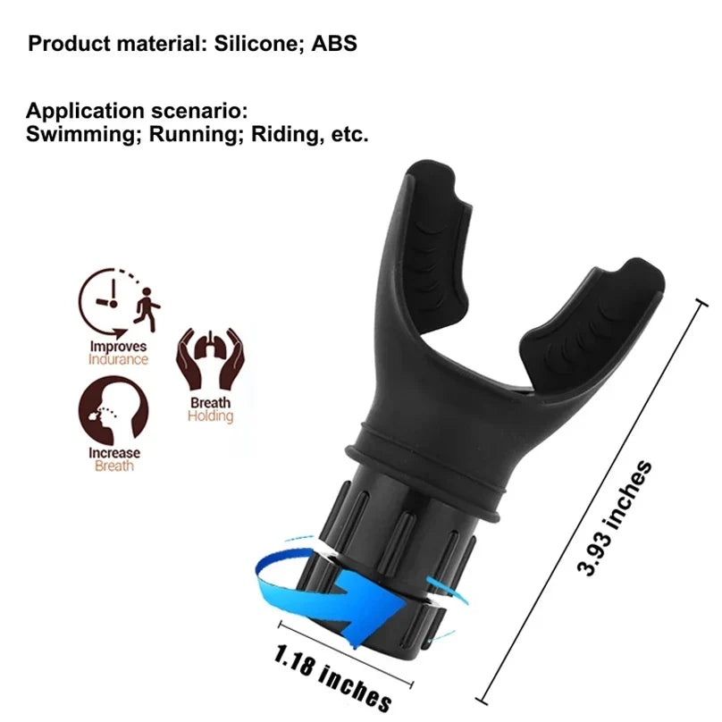 Adjustable Breathing Trainer - Fitness Equipment for Lung Capacity Improvement &amp; Endurance