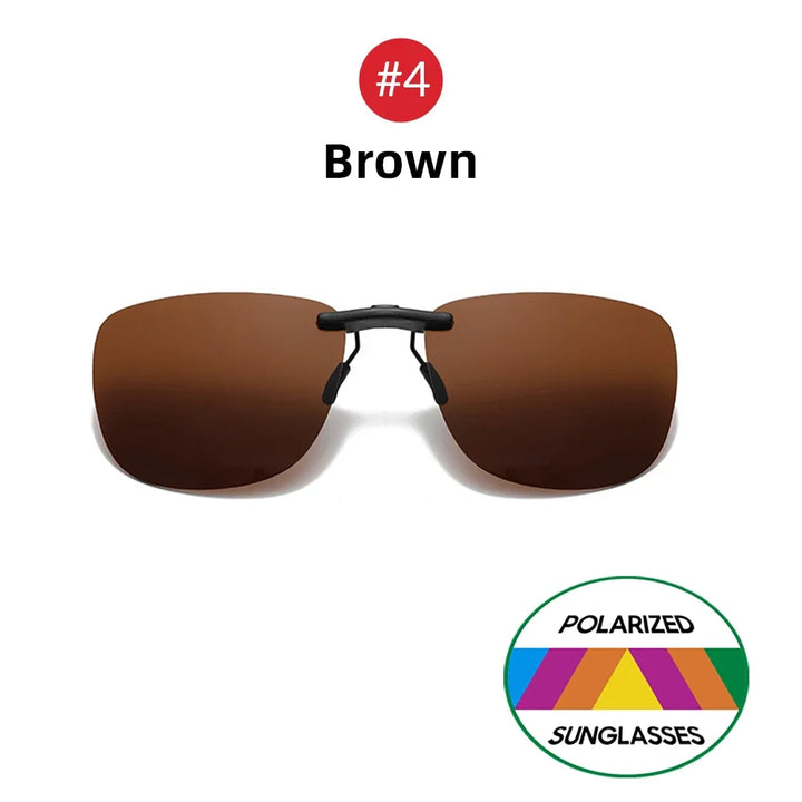 Clip-On Sunglasses Polarized Square Frames UV400 Anti-Glare Night Driving Summer 2026 Trend