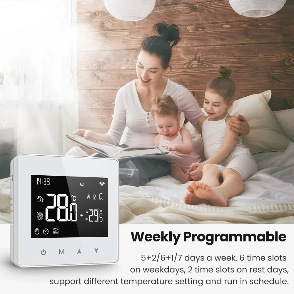 Smart Thermostat Fall 2025 - WiFi ZigBee Boiler Controller, Battery Powered, Alexa Google Home Compatible, Low Power