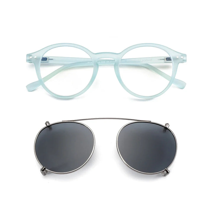Clip On Sunglasses Retro Round Frames Anti Blue Light Polarizing Clip Ons Summer 2026