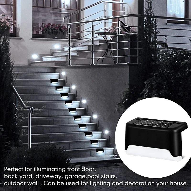 Solar Deck Lights Outdoor Waterproof LED Fence Lights for Patio Stairs Pathway Fall 2026 Eco Friendly