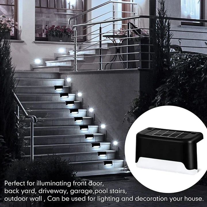 Solar Deck Lights Outdoor Waterproof LED Fence Lights for Patio Stairs Pathway Fall 2026 Eco Friendly