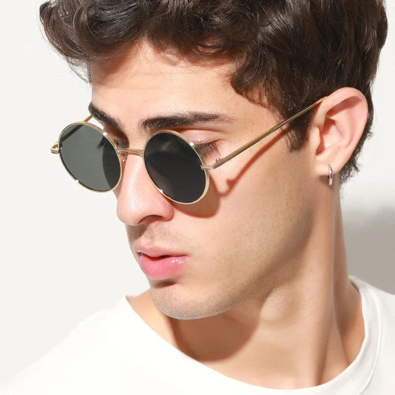 Photochromic Sunglasses Foldable Polarized Round Frame Summer 2026 Glare Reduction for Driving