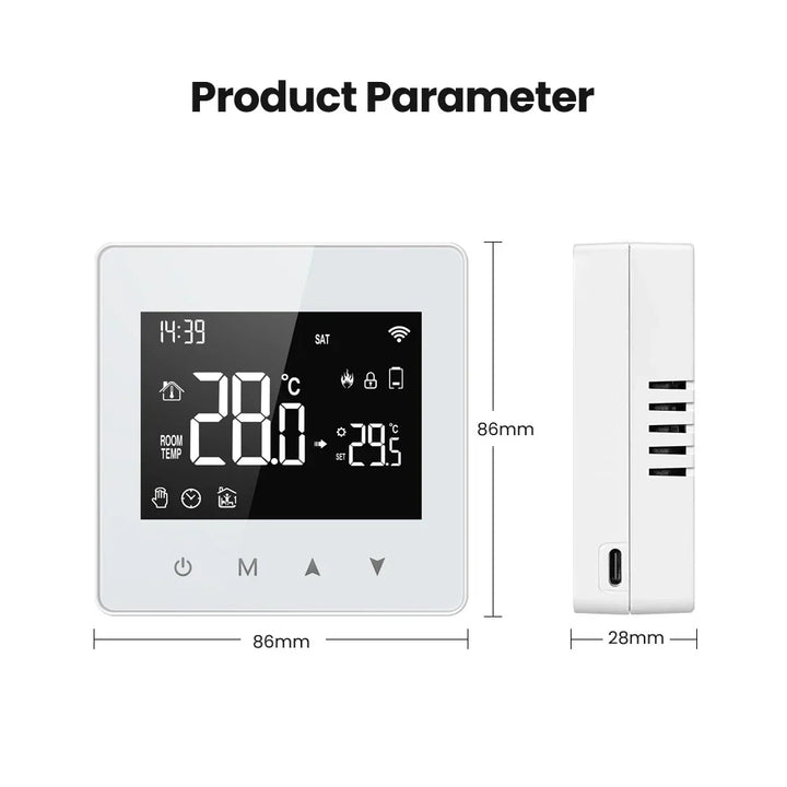 Smart Thermostat Fall 2025 - WiFi ZigBee Boiler Controller, Battery Powered, Alexa Google Home Compatible, Low Power