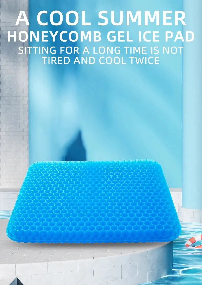 Honeycomb Gel Seat Cushion – Pressure Relief for Tailbone Back Pain, Office Chair Wheelchair Car 2026