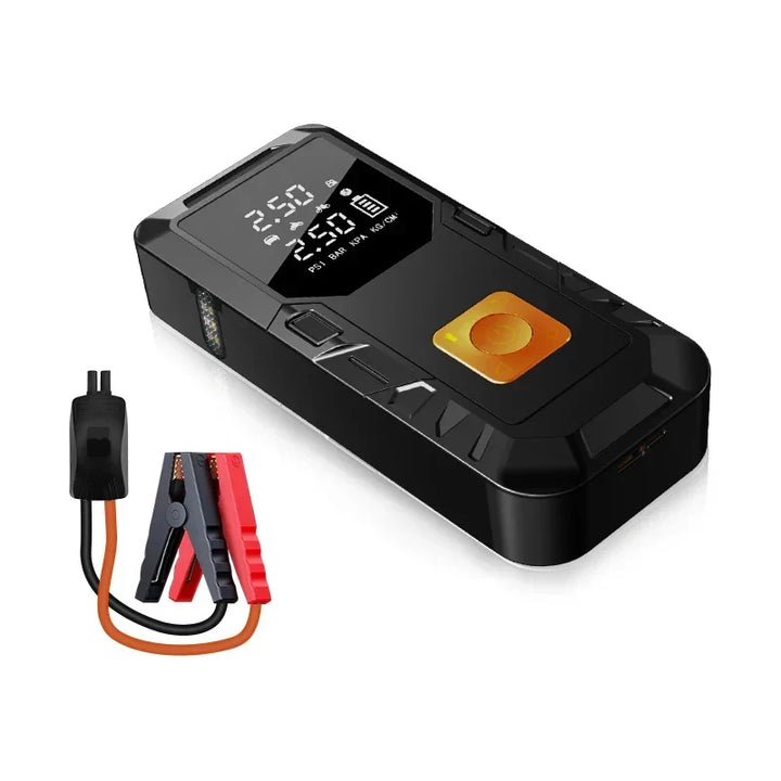 Car Jump Starter 4-In-1 Portable Power Bank Air Compressor Fast-Charging 12V Emergency Starter Fall 2025 Gift