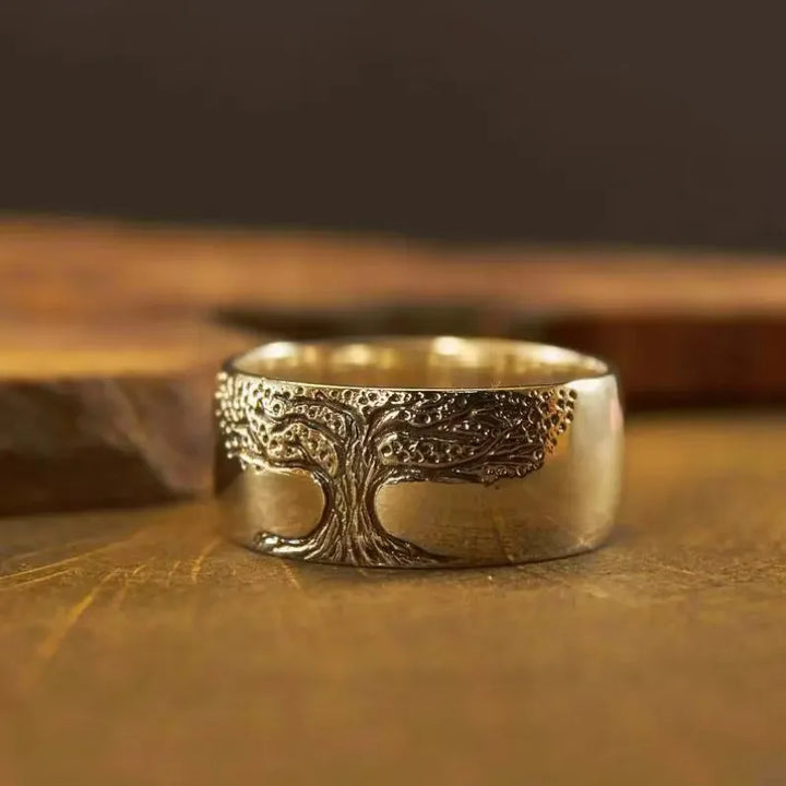 Tree Of Life Ring Unisex Vintage Carved Jewelry European American Fashion Fall 2026 Trend Gift Idea