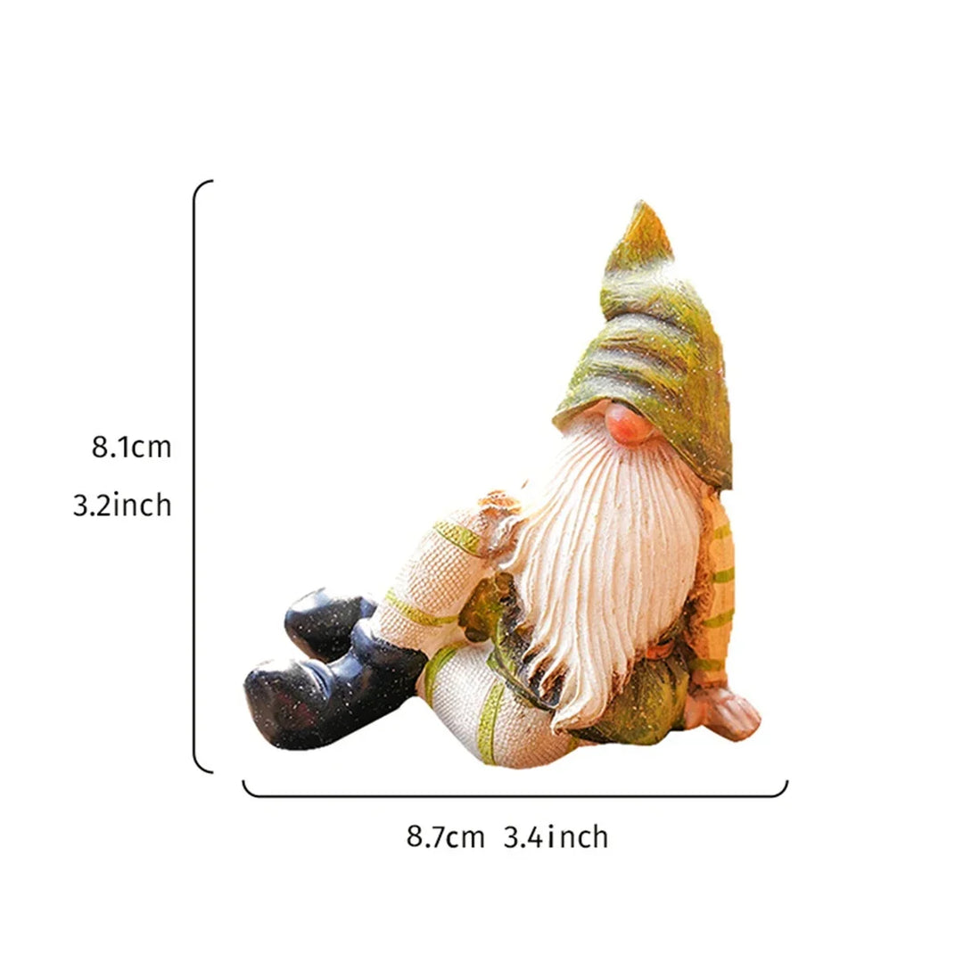 Garden Gnome Statue Resin Outdoor Decor Spring 2026 Gift Idea for Pots and Mini Landscapes