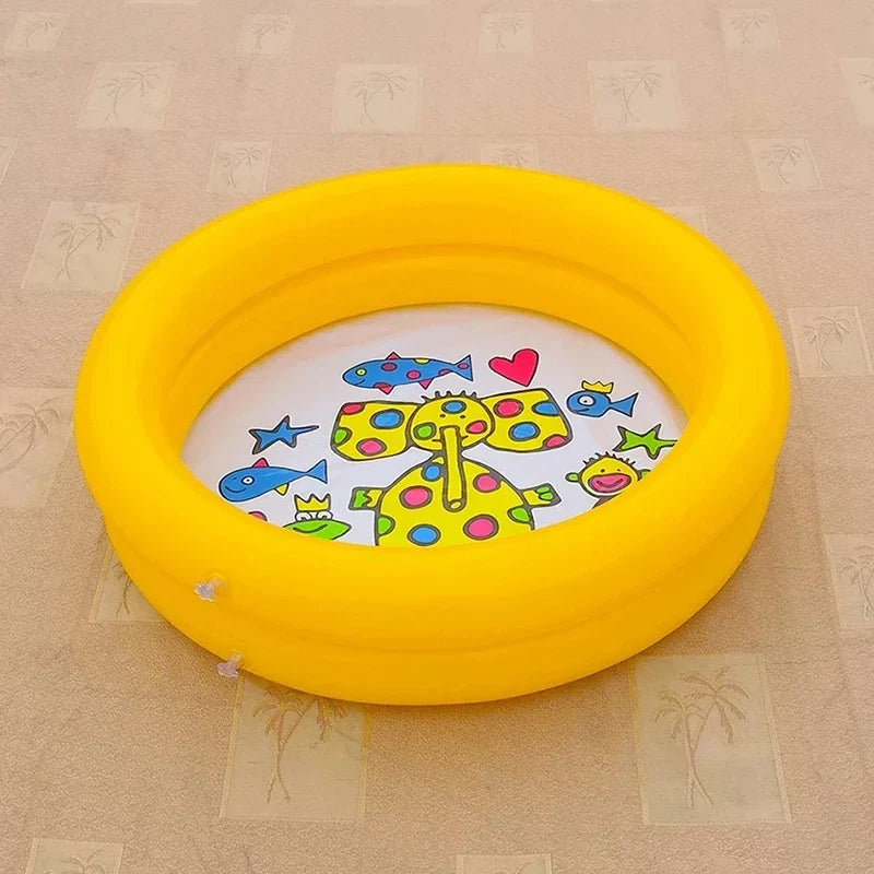 Inflatable Round Swimming Pool for Kids, Portable PVC Mini Pool for Indoor and Outdoor Use, Easy Setup, Durable and Spacious
